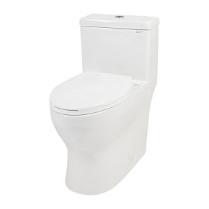 Toilette monobloc à double chasse blanche Opal 4 L/6 L TASSILI
