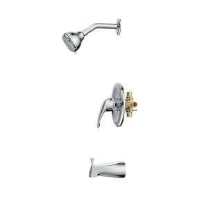 Robinet de baignoire-douche 1 poignée chrome poli