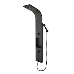 TASSILI Paola Multifunction Thermostatic Shower Column with Hand Shower Black