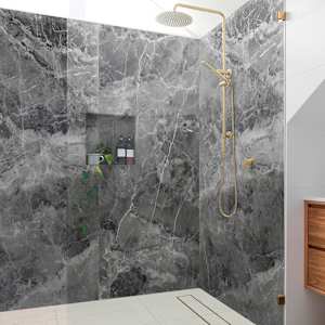 Panneau mural Marbre orage 47 po x 96 po TECHNOFORM