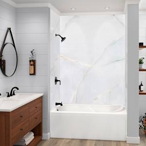 Panneau mural Marbre perle 39 po x 96 po TECHNOFORM