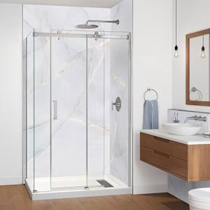 TECHNOFORM Wall Panel Pearl Marble 47 in x 96 in