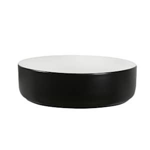 Vasque ronde en porcelaine blanche et noire Isabella 15 15/16 po TASSILI SUPRA