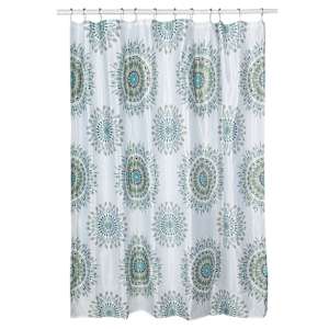 Fabric Shower Curtain Circles