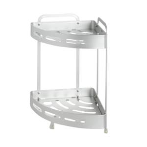 TASSILI SUPRA Aluminum Shower Corner Shelf Silver