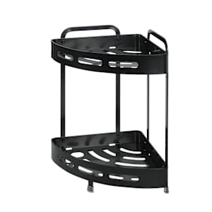 TASSILI SUPRA Aluminum Shower Corner Shelf Black