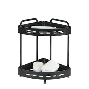 TASSILI SUPRA Aluminum Shower Corner Shelf Black