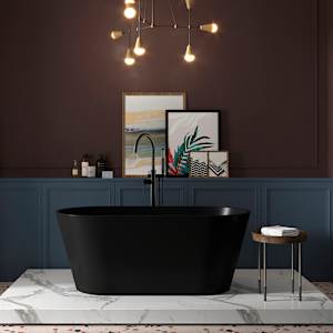 Baignoire autoportante Fundy drain central 60 po x 31 po TASSILI SUPRA