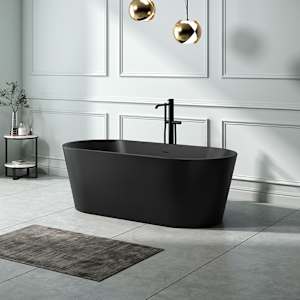 Baignoire autoportante Fundy drain central 66 15/16 po x 30 11/16 po TASSILI SUPRA