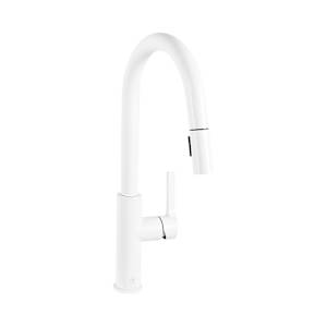 TASSILI SUPRA Gabriel 1-Handle Pull-Out Kitchen Faucet White