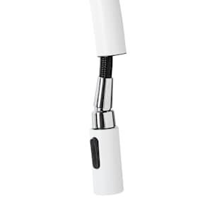 TASSILI SUPRA Gabriel 1-Handle Pull-Out Kitchen Faucet White