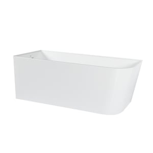 Baignoire en coin Hudson drain à gauche 59 po x 27 3/4 po TASSILI SUPRA