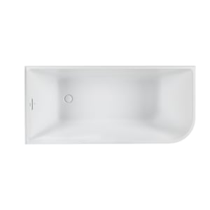 Baignoire en coin Hudson drain à gauche 59 po x 27 3/4 po TASSILI SUPRA