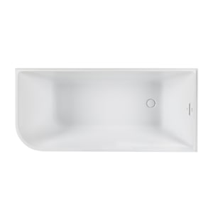 Baignoire en coin Hudson drain à droite 59 po x 27 3/4 po TASSILI SUPRA