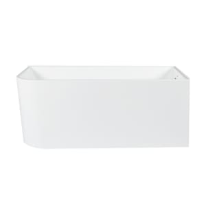 Baignoire en coin Hudson drain à droite 59 po x 27 3/4 po TASSILI SUPRA