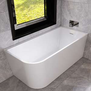 Baignoire en coin Hudson drain à droite 59 po x 27 3/4 po TASSILI SUPRA