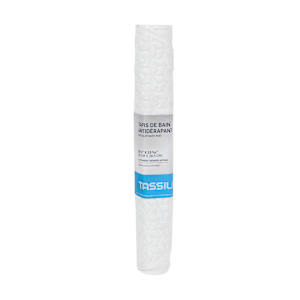 TASSILI White Anti-Slip Bath Mat 26 3/4 in. x 15 3/16 in.