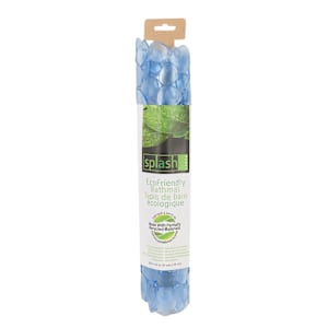 Bleu PVC Bath Mat 14 1/4 in. x 28 in.