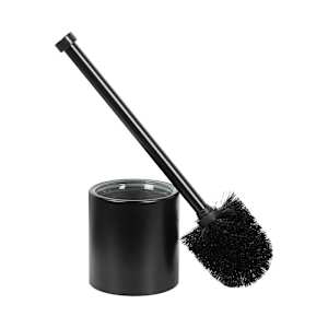 Toilet Brush with Black Stainless Steel Holder