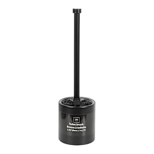 Toilet Brush with Black Stainless Steel Holder
