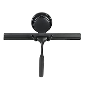 Raclette de douche avec support à ventouse noir 10 po