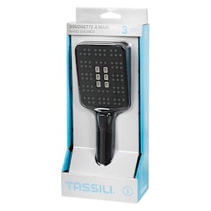 TASSILI 3-Spray Hand Shower Black