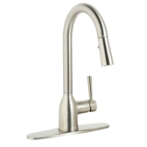 Robinet de cuisine à douchette rétractable 1 poignée Adler Moen acier inoxydable
