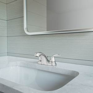 Robinet de lavabo 2 poignées Adler Moen chrome