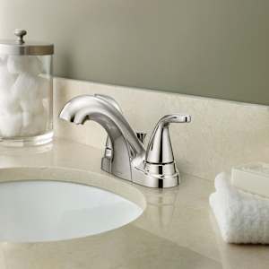 Robinet de lavabo 2 poignées Adler Moen chrome