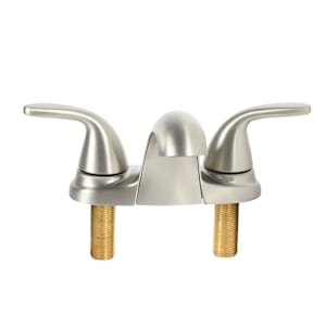 Robinet de lavabo 2 poignées Adler Moen nickel brossé