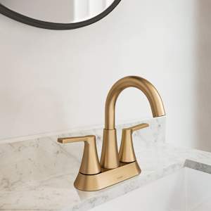 Moen Mikah 2-Handle Wash Basin Faucet Gold