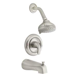 Robinet de baignoire-douche 1 poignée Adler Moen nickel brossé