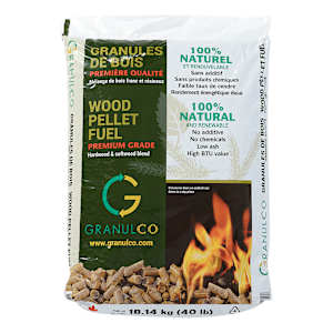 Granules de bois mixte de première qualité pour poêle de Granulco 40 lb