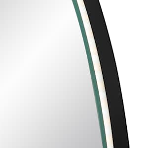 Miroir ovale lumineux à DEL sans cadre 23 13/16 po x 32 7/8 po TASSILI SUPRA