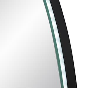 Miroir ovale lumineux à DEL sans cadre 23 13/16 po x 32 7/8 po TASSILI SUPRA