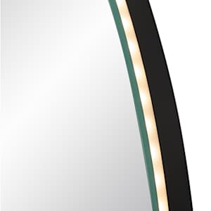 Miroir ovale lumineux à DEL sans cadre 23 13/16 po x 32 7/8 po TASSILI SUPRA