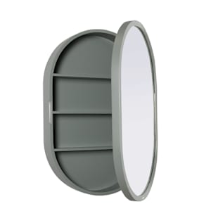Pharmacie Mirella vert de gris avec miroir 23 5/8 po x 35 7/16 po TASSILI SUPRA