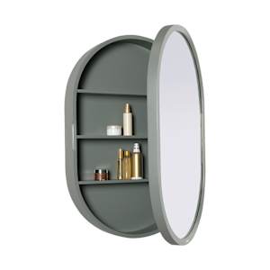 Pharmacie Mirella vert de gris avec miroir 23 5/8 po x 35 7/16 po TASSILI SUPRA