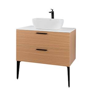 Meuble Federica fini chêne et blanc 31 1/2 po TASSILI SUPRA
