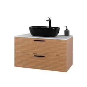 Meuble Federica fini chêne et blanc 31 1/2 po TASSILI SUPRA