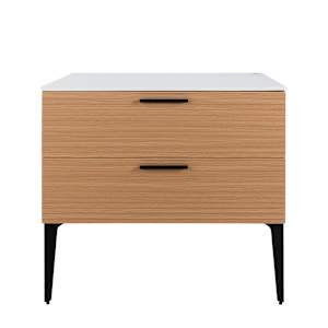 Meuble Federica fini chêne et blanc 31 1/2 po TASSILI SUPRA