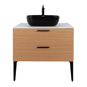 Meuble Federica fini chêne et blanc 31 1/2 po TASSILI SUPRA