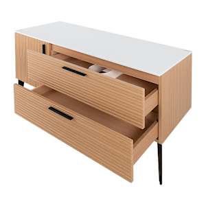 Meuble Federica fini chêne et blanc 47 1/4 po TASSILI SUPRA
