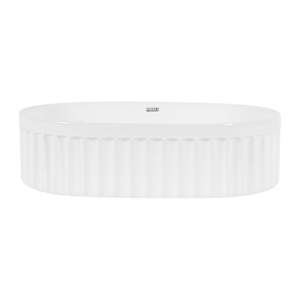 TASSILI SUPRA Nancya Oval Porcelaine Wash Basin White 21 7/8 in. x 14 in.
