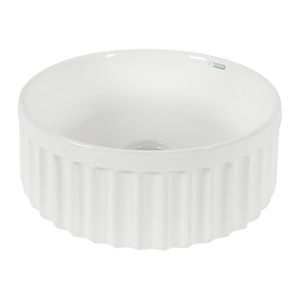 Vasque ronde en porcelaine blanche Lisa 15 3/16 po TASSILI SUPRA