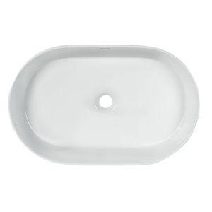 Vasque ovale en porcelaine blanche Sophia 24 po x 15 3/8 po TASSILI SUPRA