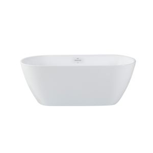 Baignoire autoportante Ungava drain central 58 1/4 po x 29 1/2 po TASSILI SUPRA
