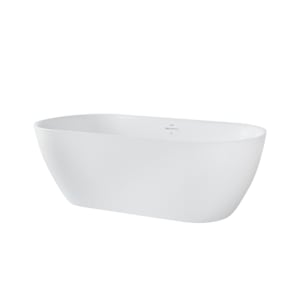 Baignoire autoportante Ungava drain central 58 1/4 po x 29 1/2 po TASSILI SUPRA