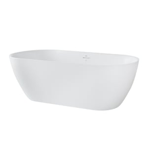 TASSILI SUPRA Ungava Freestanding Bathtub Central Drain 66 in. x 29 1/2 in.
