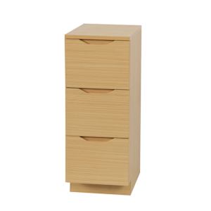 TASSILI Debora 3-Drawer Cabinet Oak Finish 11 13/16 in.